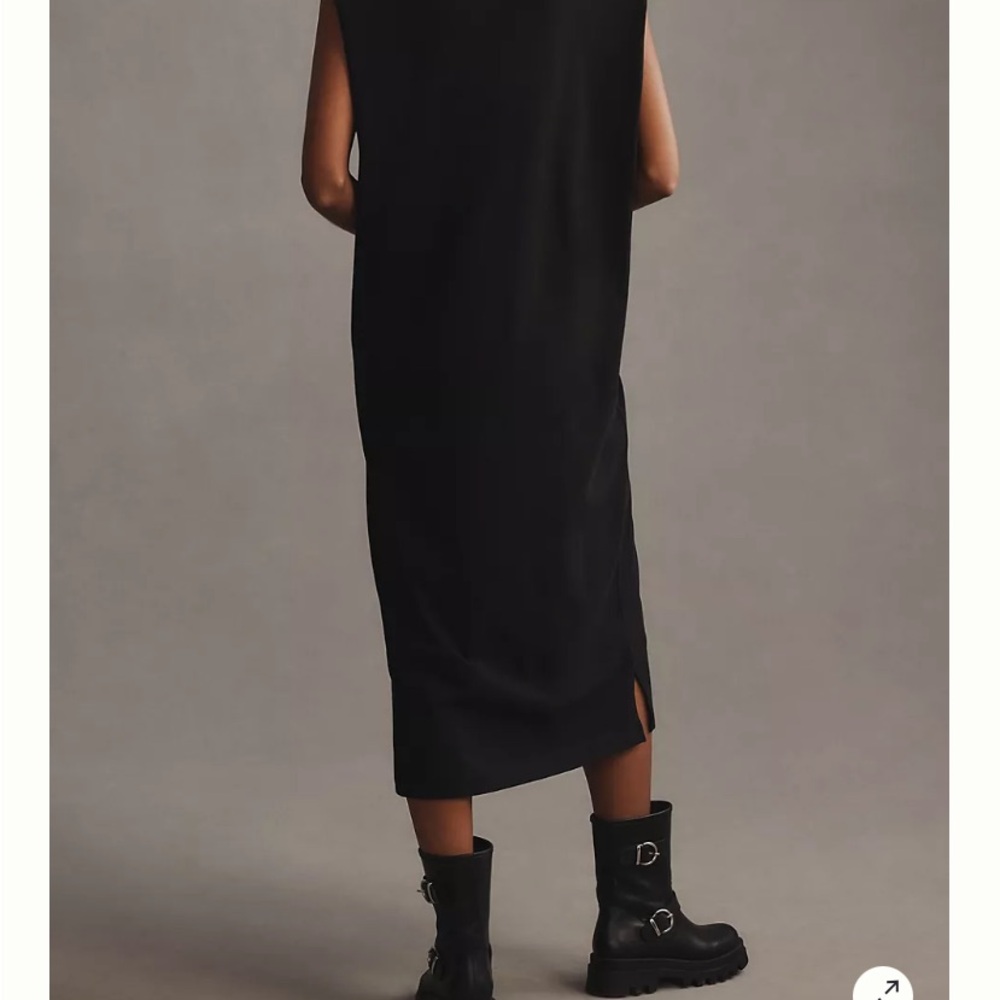 FARM Rio Black Midi Dress with White & Orange Butterfly Graphic - Picture 4 of 7